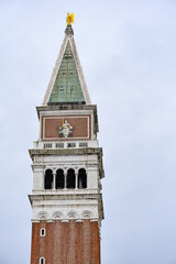 Venice, Italy - 14 Nov 2022: St Mark's Campanile
