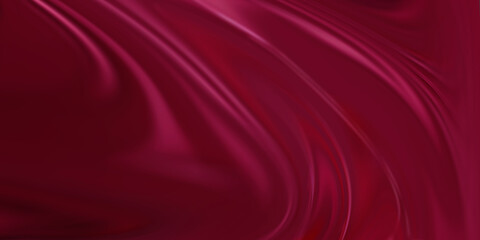  Abstract soft wavy silk burgundy color background. Digital art illustration
