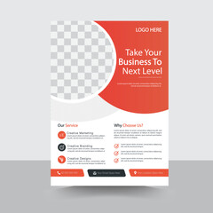 Blue business brochure template layout design, flyer mockup, business proposal, vector illustration template in A4 size, Corporate business annual report, minimal business brochure template design.