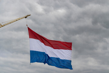 Dutch flag hoisted on a national holiday