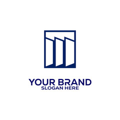 Letter M logo icon design template elements