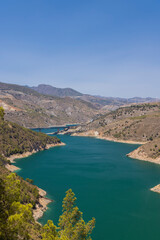 water dam Rules (Embalse de Rules), Sierra Nevada, Andalusia, Spain