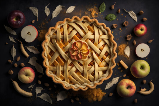 Fruit Pie with intricate crust