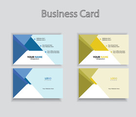 New modern business card design template
