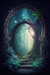 Portal in woods