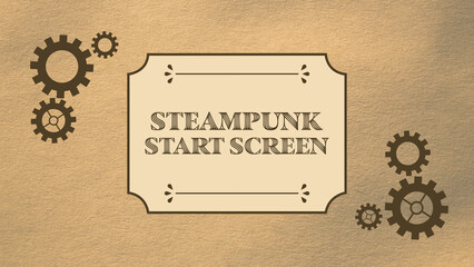 Steampunk Start Screen