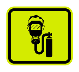 Warning Sign Breathing Apparatus Required