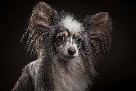 Stunning Studio Photos of a Chinese Crested Dog: Capturing the Elegance and Grace of this Unique Breed