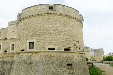 Fototapeta na wymiar De'Monti Castle (italian: Castello De' Monti ) in Corigliano d'Otranto, Italy
