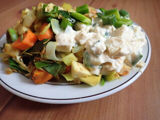 fresh healty vegetable salad for diet