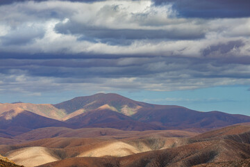 View of the Fuerteventura landscape from the Mirador Astronomico viewpoint