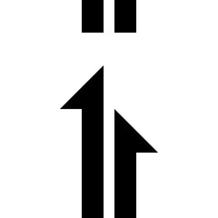 Seamless Up Arrow Pattern Swatch 