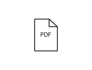 Document, pdf, format icon. Vector illustration.