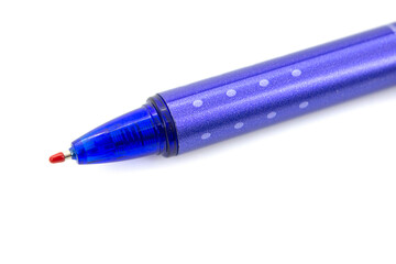 pen isolated on white background, blue color