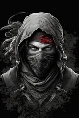 ninja warrior portrait