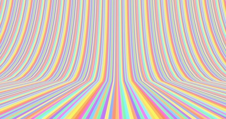 Abstract colorful background curved lines in design 3d render