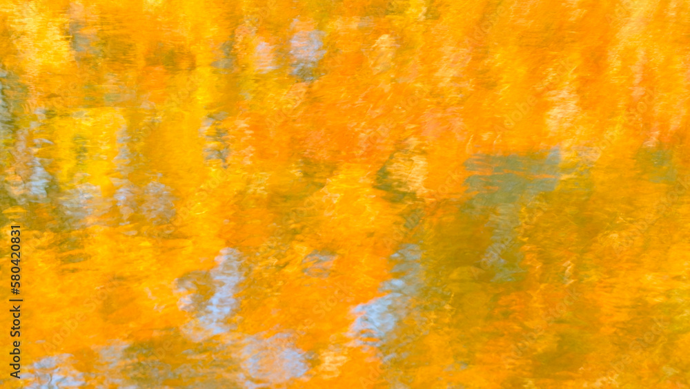 Poster abstract autumn background with reflection effect
