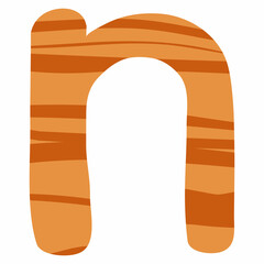 Letter n english alphabet tree structure.