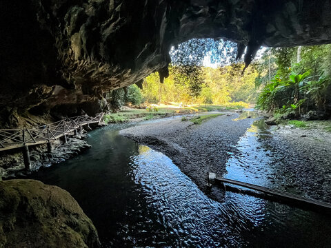 North Entrance - Nam Lod Cave, Pang Mapha, Mae Hong Son, Thailand