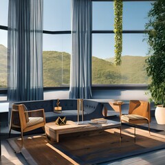 sleek lines and modern furnishings 1_SwinIRGenerative AI