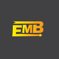 logo design EMB, Business and real estate brand, letter logo