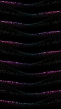 Colourful slow motion dotted waves loop vertical animation