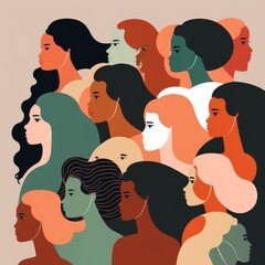 Diverse Group of Women with Different Skin Colors