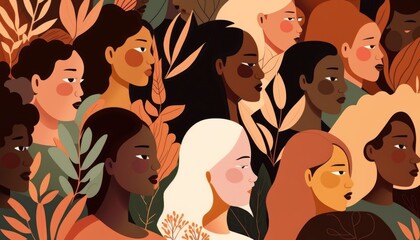 Diverse Group of Women with Different Skin Colors