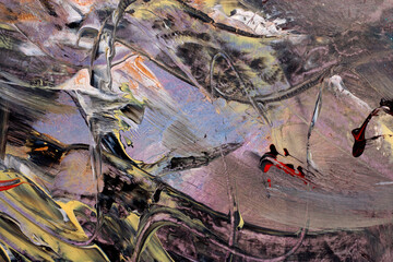 Abstract storm on dark canvas