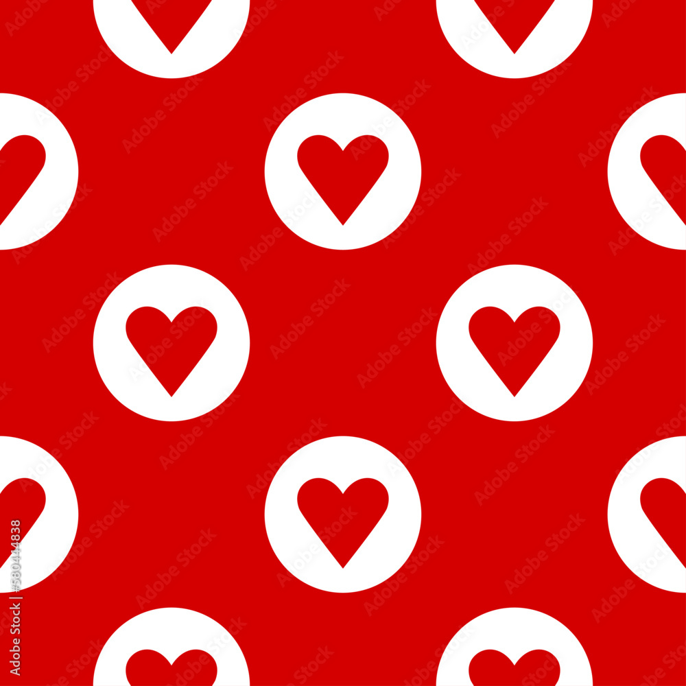 Aufkleber seamless texture pattern with heart icon symbol. vector image.