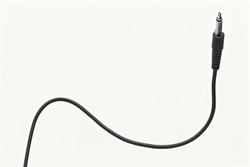 headphone connection cable isolated on a white background