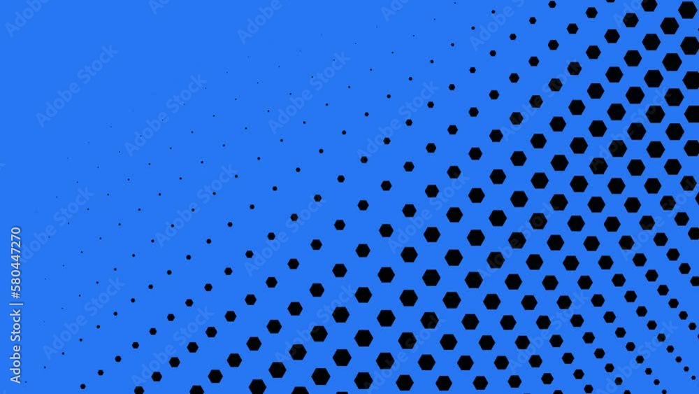 Poster geometric abstract background and copy space with dots in motion. spheres, black circles moves as wa
