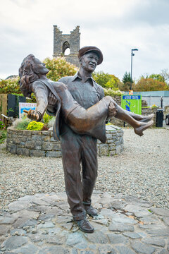 The Quiet Man statue. Cong, Co. Mayo, Ireland