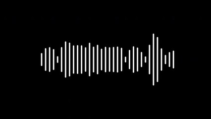 Abstract wave motion equalizer. Digital interface element. Seamless loop