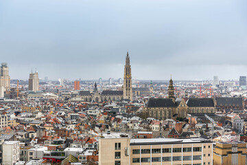 Antwerp panorama view, Belgium
