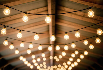 String lights decoration for parties