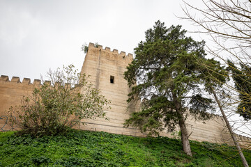 Fototapeta premium the medieval castle of Alcácer do Sal, district of Setúbal, Alentejo, Portugal - December 2022