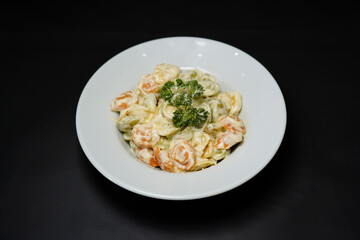 pasta with shrimp tortellini