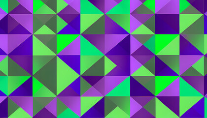 Geometric pattern in vibrant shades of purple and green