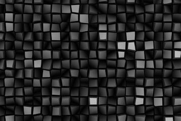 Abstract pattern, texture of squares. The concept of using backgrounds, textures, abstract shapes. 3D render, 3D illustration.