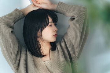 女性のファッションポートレート