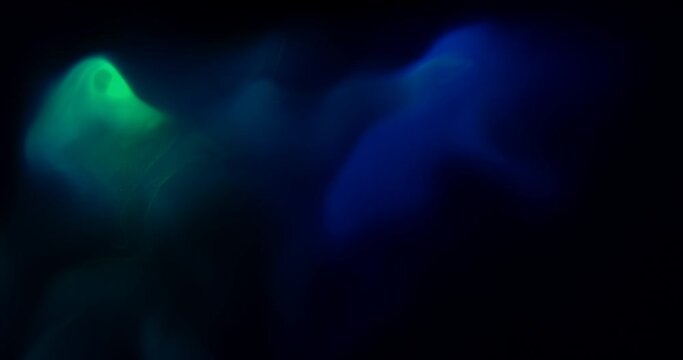 abstract background of blue green gradation particle wave
