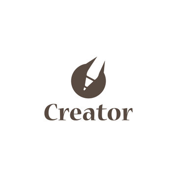 Creator Logo Templates Pen Vintages Creative