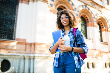 Female college student portrait