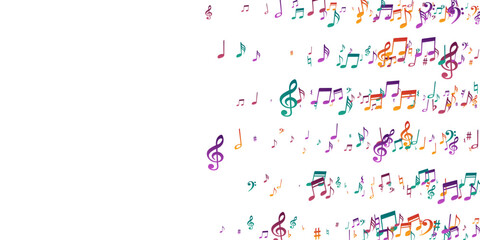 Music note symbols vector design. Symphony