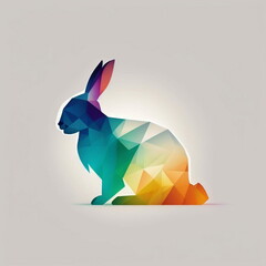 rabbit colorful