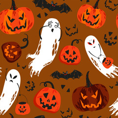 seamless pattern background for halloween