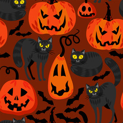 seamless pattern halloween background