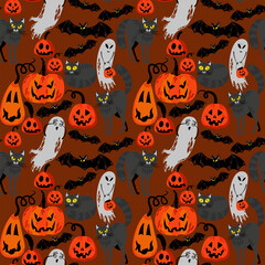 seamless pattern background for halloween