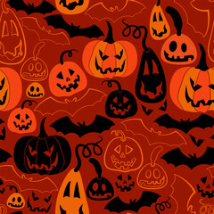 seamless pattern halloween background